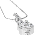 Remember Me Guitar Cremation Jewelry Pendant Urn - Love Charms® Options