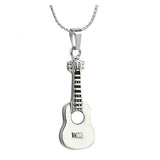 Guitar Cremation Jewelry Urn - Love Charms Option