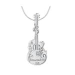 Remember Me Guitar Cremation Jewelry Pendant Urn - Love Charms® Options