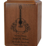 Custom Wood Guitar Urn 
