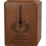 Custom Wood Guitar Urn 