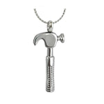 Carpenter Hammer Ash Pendant Urn - Love Charms Option