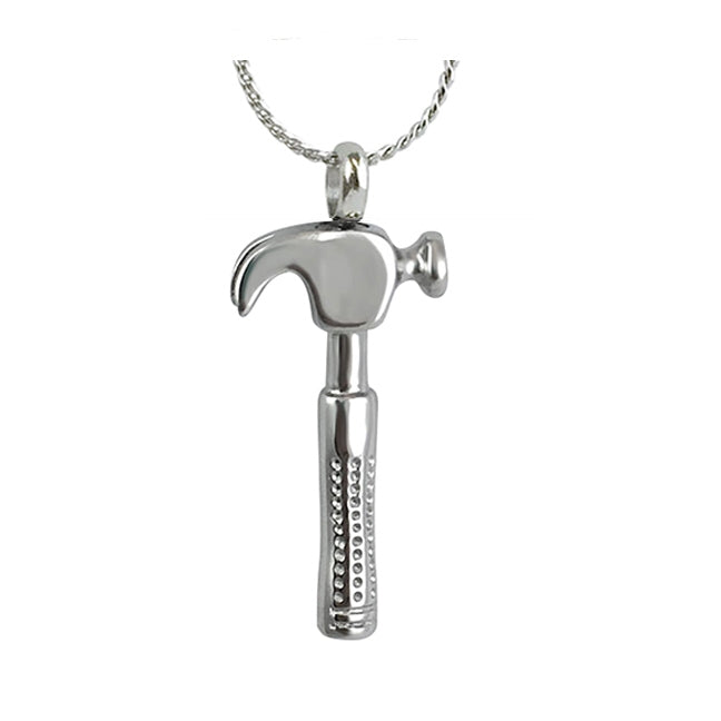 Carpenter Hammer Ash Pendant Urn - Love Charms Option