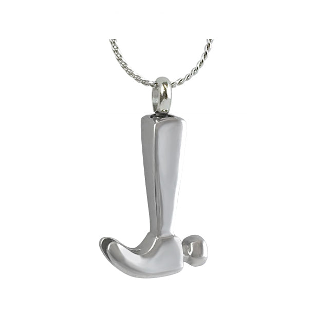 Workshop Hammer Ash Pendant Urn - Love Charms Option