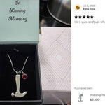 Workshop Hammer Ash Pendant Urn - Love Charms™ Option
