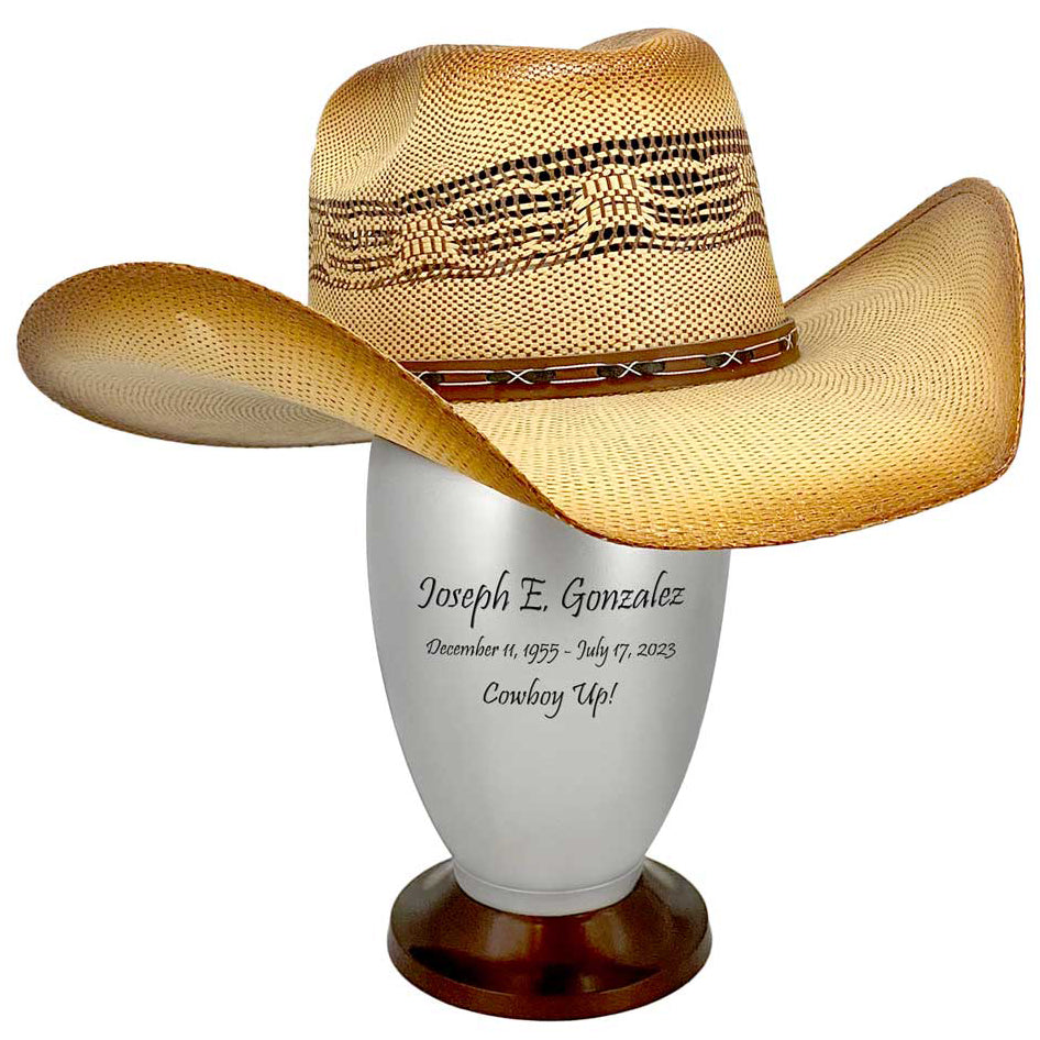 Hat or Cap Cremation Adult Urn - Cremation Urn For Men or Women - Display a Favorite Cap
