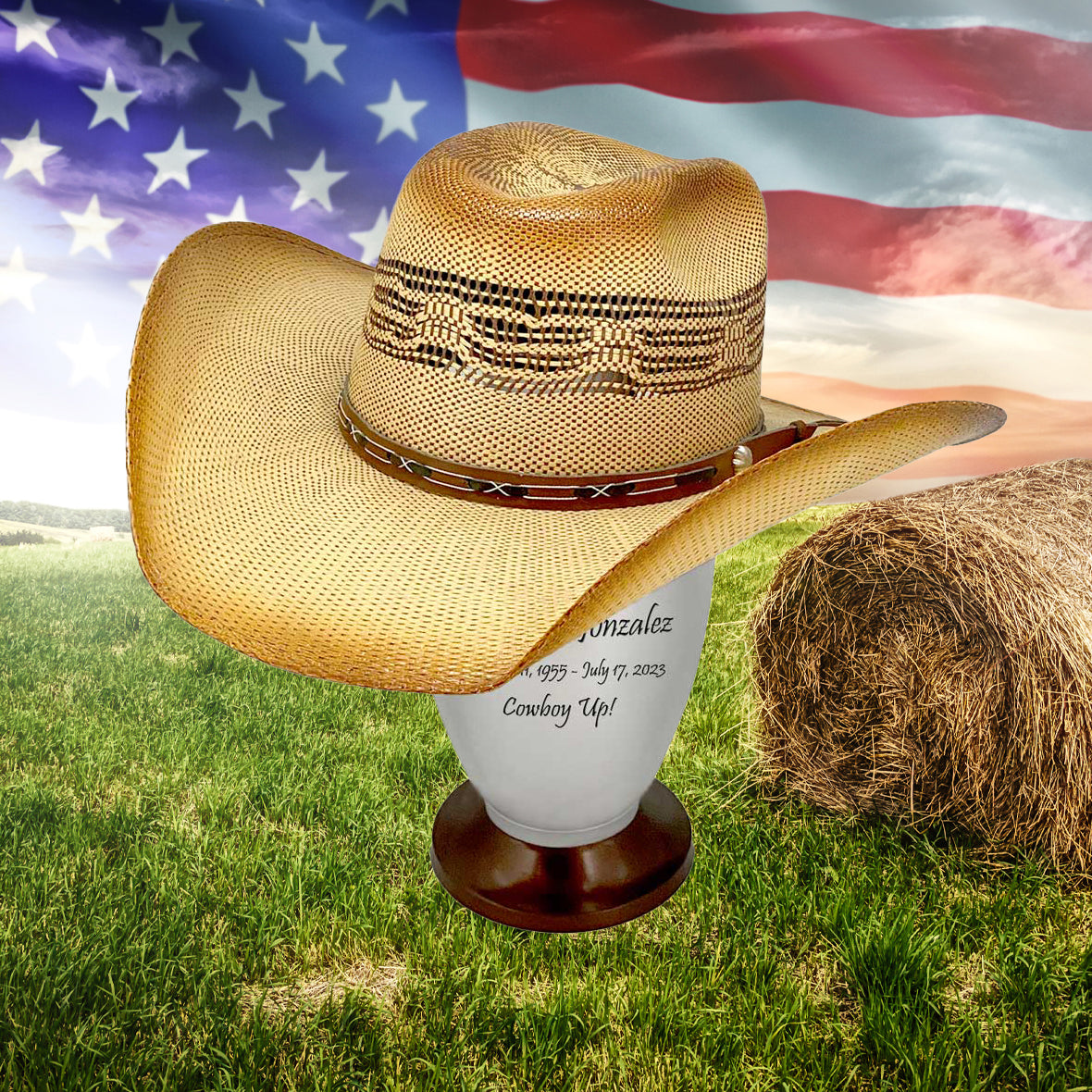 Hat or Cap Cremation Adult Urn - Cremation Urn For Men or Women - Display a Favorite Cap