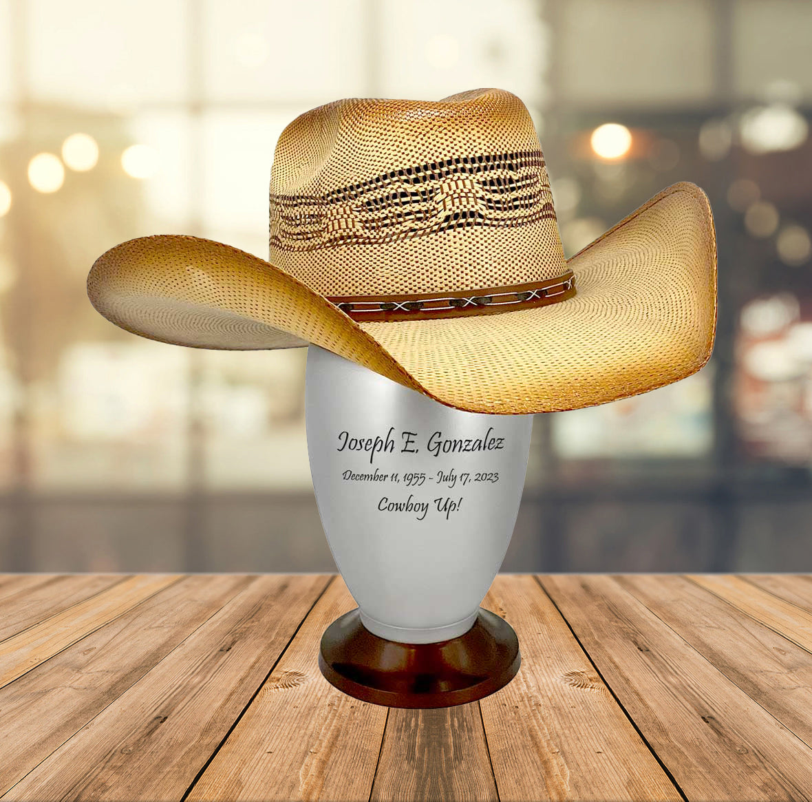 Hat or Cap Cremation Adult Urn - Cremation Urn For Men or Women - Display a Favorite Cap