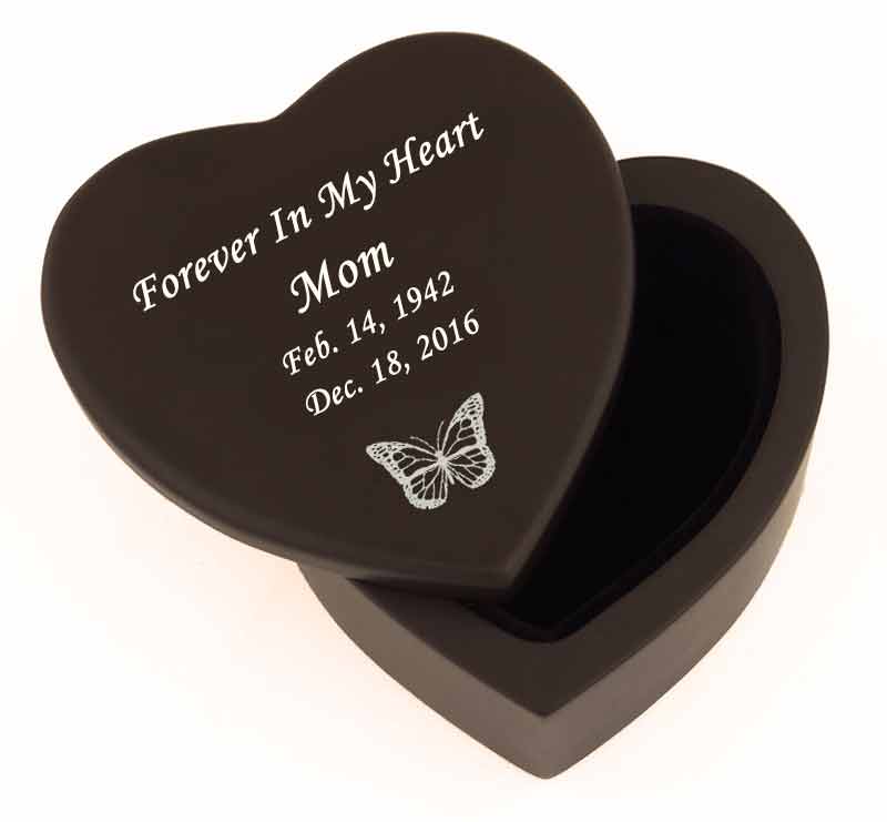 Butterfly Wood Keepsake Urn