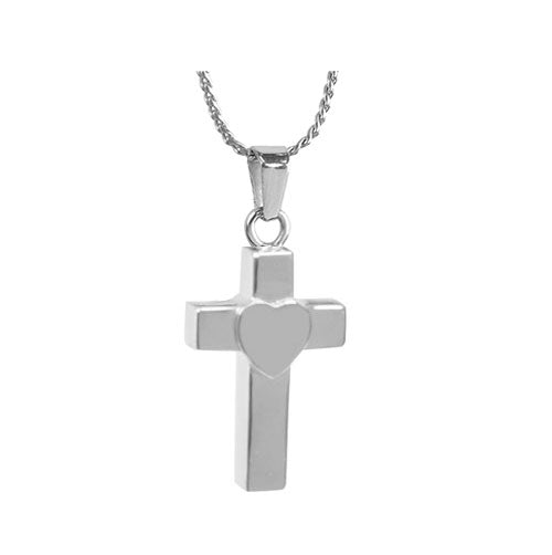 Heart Cross Ash Urn - Love Charms Option