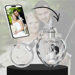 2D Crystal Photo Heart Keychain - Engraving Option - Lights Up