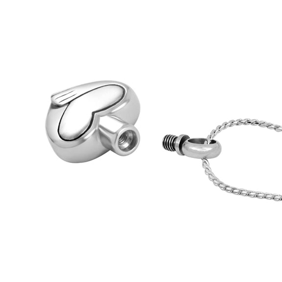 Heart Hug Cremation Jewelry Urn - Love Charms™ Option