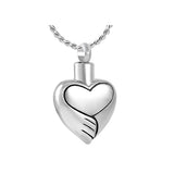 Heart Hug Cremation Jewelry Urn - Love Charms™ Option