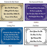 Heart Leaf Poem Plates For Cremation Urns