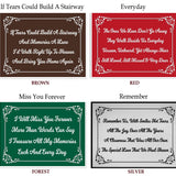 Heart Leaf Poem Plates For Cremation Urns