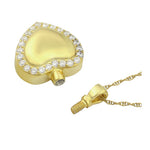 Heart Of Gold Pendant Urn - Love Charms® Option