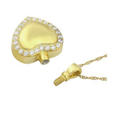 Heart Of Gold Pendant Urn - Love Charms® Option