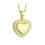 Heart Of Gold Pendant Urn - Love Charms® Option