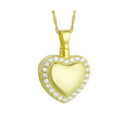 Heart Of Gold Pendant Urn - Love Charms® Option