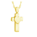 Heart of Gold Cross Ash Urn