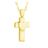 Heart of Gold Cross Ash Urn