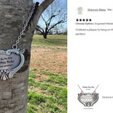 Heart Medallion Urn Name Plate - Birth & Passing Stone Option