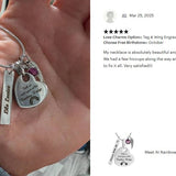 Meet At Rainbow Bridge Pet Heart Jewelry Urn - Love Charms® Option - Love Bird Pendant