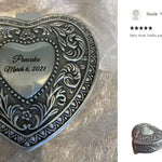 Victorian Heart Infant Urn