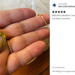 Angel Wings Moonstone Gold Pendant Ash Urn - Love Charms® Option