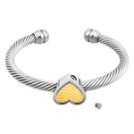Twist Golden Heart Bracelet Urn