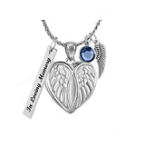 Angel of Protection Heart Jewelry Urn - Love Charms™ Option