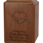 Banner of Love Heart Urn