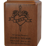 Lost Love Dagger Heart Urn