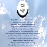 Heavenly Clouds Poem Urn