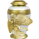 Wings of an Angel Heavenly Adult Urn - Pro Laser Engraving - Burial Vault Option