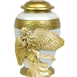 Wings of an Angel Heavenly Adult Urn - Pro Laser Engraving - Burial Vault Option