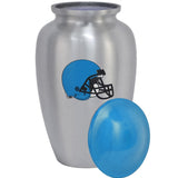 Football Helmet Pewter Urn - Choose Team Color