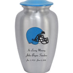Football Helmet Pewter Urn - Choose Team Color