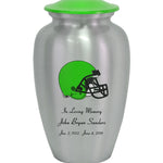 Football Helmet Pewter Urn - Choose Team Color