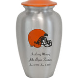 Football Helmet Pewter Urn - Choose Team Color