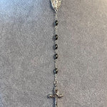 Hematite Rosary Necklace Urn