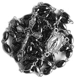 Hematite Rosary Necklace Urn
