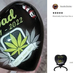 Until We Meet Again Marijuana Heart Keepsake Urn - Stand Option