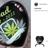 Until We Meet Again Marijuana Heart Keepsake Urn - Stand Option