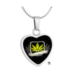Until We Meet Again Marijuana Heart Jewelry Urn - Love Charms® Option