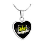Until We Meet Again Marijuana Heart Jewelry Urn - Love Charms® Option