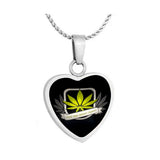 Until We Meet Again Marijuana Heart Jewelry Urn - Love Charms® Option