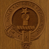 Family Badge Wood Urn 