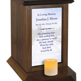 Snow Road Poem Urn