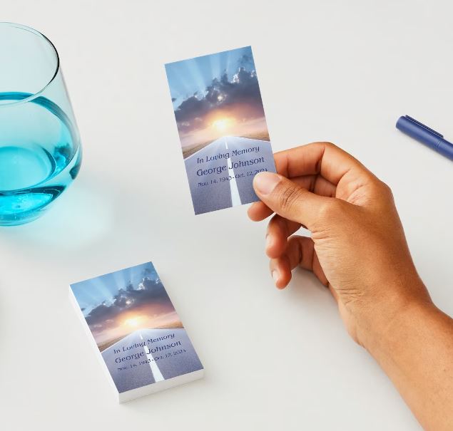Highway To Heaven Memorial Cards - Funeral  Cards - Celebration of Life Cards